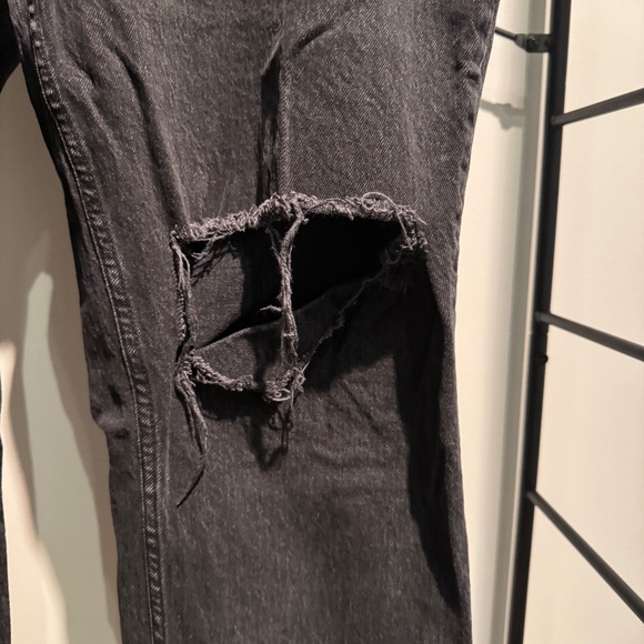 Black '90s Straight Ultra High Rise Denim, Curve Love (Size 20/35) - Abercrombie - Picture 4 of 4